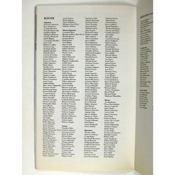 Opera Stagebill 1989 First Performance Die Frau Schatten Ruth Falcon Debut - Picture 7 of 10